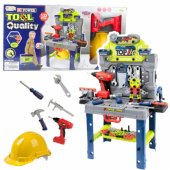 Handyman®s Table 2-in-1 lagamino įrankių rinkinys, atsuktuvas, šalmas, 133 vnt.