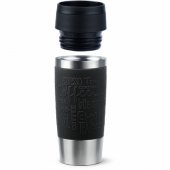 Emsa TRAVEL MUG Classic Thermo Mug (black/ stainless steel, 0.36 liters