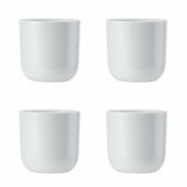 Chalk 4-Piece Porcelain Egg Cup Set