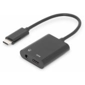 USB Type-C adapteris USB Type-C + 3.5mm