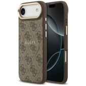 PU Leather 4G Gold Frame MagSafe Case iPhone Air Brown