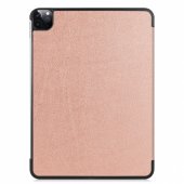 Trijų dalių ekologiškos odos dėklas-stovas Apple iPad/ Air/ Air2 9.7®®, rožinio aukso spalvos