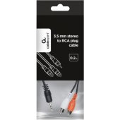 3.5mm į 2xRCA stereo laidas 0,2m CCA-458/ 0.2