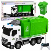 Municipal Vehicle Remote Controlled Garbage Truck RC Container Bin Lig