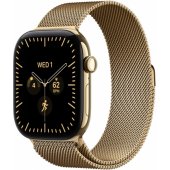 Apple Watch Series 12 Cellular 46mm Radiant Gold titano Milano stiliaus apyrankė M/ L