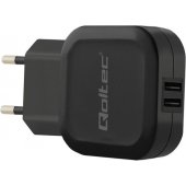 50186 17W 5V 3.4A 2XUSB Black