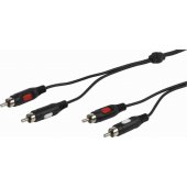 Kabelis 2xRCA - 2xRCA 1.5m (46012)