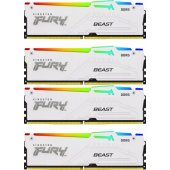 Fury Beast RGB Baltas 128GB DDR5 5600MHz DIMM KF556C40BWAK4-128
