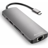 4044951026739 Hub USB 3.0 Type C HDMI SD Grey