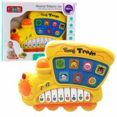 Electric Educational Piano For Toddlers Locomotive Yellow