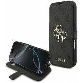 _8466376 Guess Book 4G dėklas su metaliniu logotipu iPhone 18 Pro / iPhone 17 P