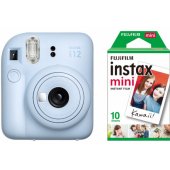 Instax Mini 12 Pastel Blue + Instax Mini Glossy 10pcs
