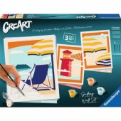 Ravensburger CreArt galerijos sienos rinkinys – Paplūdimyje, tapyba