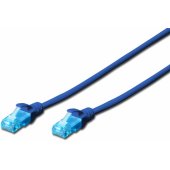 CAT 5e U-UTP jungiamasis kabelis 1 m mėlynas