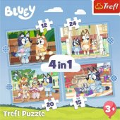 4 viename dėlionė „Bluey ir jos pasaulis“ Trefl 34637