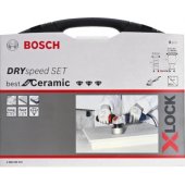 Bosch X-LOCK deimantinių sausų grąžtų rinkinys Best for Ceramic Dry Speed (5 dalių)