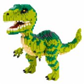 Velociraptor dinozaurų konstruktorių rinkinys, 3D figūrėlė, 1457 detalės