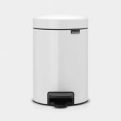 Brabantia šiukšliadėžė su pedalu, balta (112126)