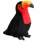 Plush Toucan Bird Plush Toy Mascot Cuddly Toy Red 20cm