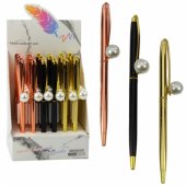 Metalinis automatinis tušinukas, mėlynas rašalas, 1,0 mm