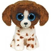 Meteor Maskotka Ty Beanie Boos Pies brązowo-biały - Muddles 15 cm