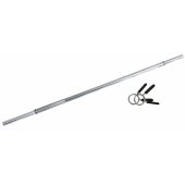 Barbell 180 cm D25mm - spring clip safety collar