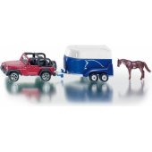 Siku Jeep with horse trailer - 1651