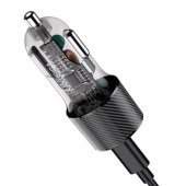 KSC-856 PD30W car charger USB | USB-C | 48W + Type-C to Type-C