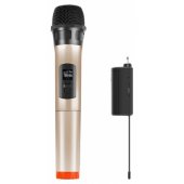PU628J UHF Wireless Dynamic Microphone with LED Display(Gold)