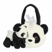 AURORA Fancy Pals pliušinis žaislas „Panda“ krepšyje, 20 cm