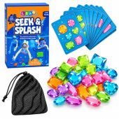 Underwater Gem Hunt Game with Waterproof Task Cards