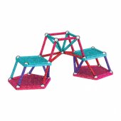 _7077735 Geomag Glitter Recycled magnetic building set, 60 parts