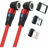 Magnetic Charge 2 USB Cable 1m Red