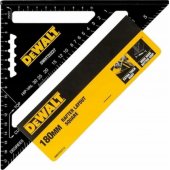 DEWALT Speed Square 18 cm kampų matuoklis (juodas)