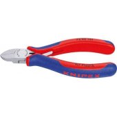KNIPEX šoninės žnyplės 72 02 125, plastikui, kirpimo replės (raudona/ mėlyna,