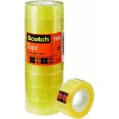 Scotch 508 15 mm x 33 m skaidri, 10 vnt.