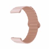 20 mm universalus magnetinis silikoninis dirželis, smėlio spalvos