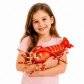 Didelis minkštas glėbesčiavimo žaislas – krevetė, jūrų gyvūnas, 55 cm