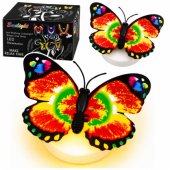 Glowing Butterfly LED Decoration for Sticking, Self-Adhesive, 6x5 cm