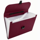 Folder Folder Document Organizer Holder 13 Compartments Burgundy A4