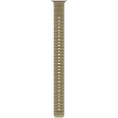 49 mm permatomas jūros dumblių spalvos Ocean Band ilginamasis dirželis, natūralaus titano apdaila