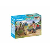 PLAYMOBIL 71357 Horses of Waterfall Farrier Ben & Achilles, constructi
