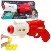 Pistol Weapon for Soft Foam Balls XGUN Red 6 pcs.