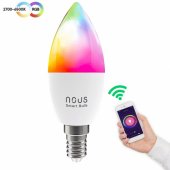 "Išmanioji WiFi RGB LED lemputė E14 P4" daugiaspalvė