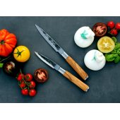 Japoniško plieno skutimo peilis Olive 8.5cm