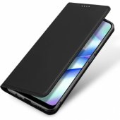 Skin Pro dėklas Realme C33, atverčiamas, su kortelių dėklu ir stovu, juodas