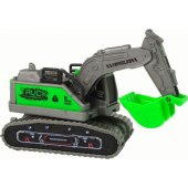 Construction Vehicle Excavator Green Friction Drive