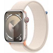 Watch Series 9 Cellular 45 mm žvaigždžių šviesos/ žvaigždžių šviesos sportinė apyrankė (Loop)