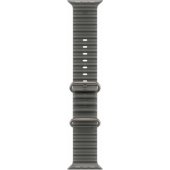 49 mm permatoma juoda Ocean Band, natūralaus titano apdaila