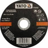 Yato nerūdijančiojo plieno pjovimo diskas 125x1.2x22mm (YT-6103)
